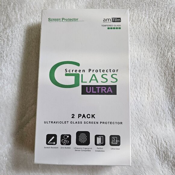 amFilm 3D Curved Tempered Glass for S22 Ultra Screen Protector Samsung Galaxy 5G - Picture 1 of 4